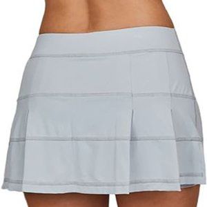 Sofibella Women’s UV tennis Skirt  golf skort  Stone grey  style  # 1957 sz L